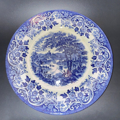 Broadhurst “The English Scene” middagstallerken – blå ironstone, 24 cm