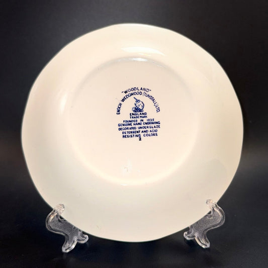 Engelsk fajance - dyb tallerken fra Wedgwood- Tunstall