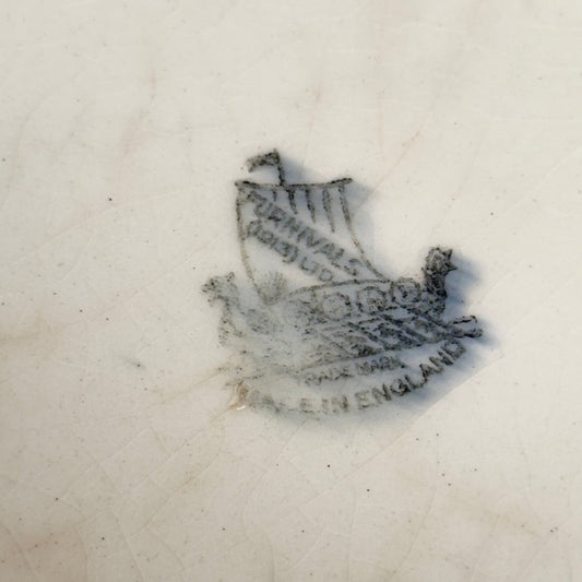 Furnivals antikt engelsk fajancefad ca. 1920-1930 - Frøken Lilly