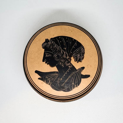 Græsk-inspireret keramiklågkrukke – arkæologisk reproduktion