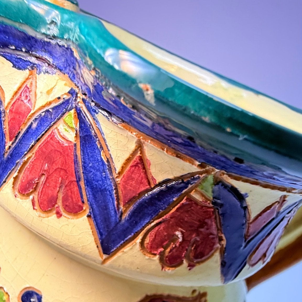 Håndlavet italiensk keramik – Taormina Sicilien – papegøje motiv - Frøken Lilly