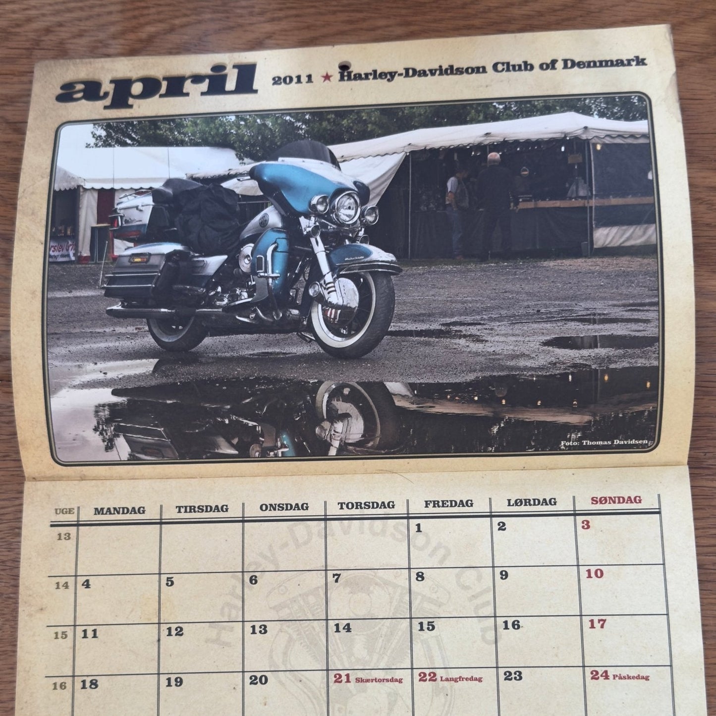 Harley Davidson kalender 2011 - Bikerfotografen