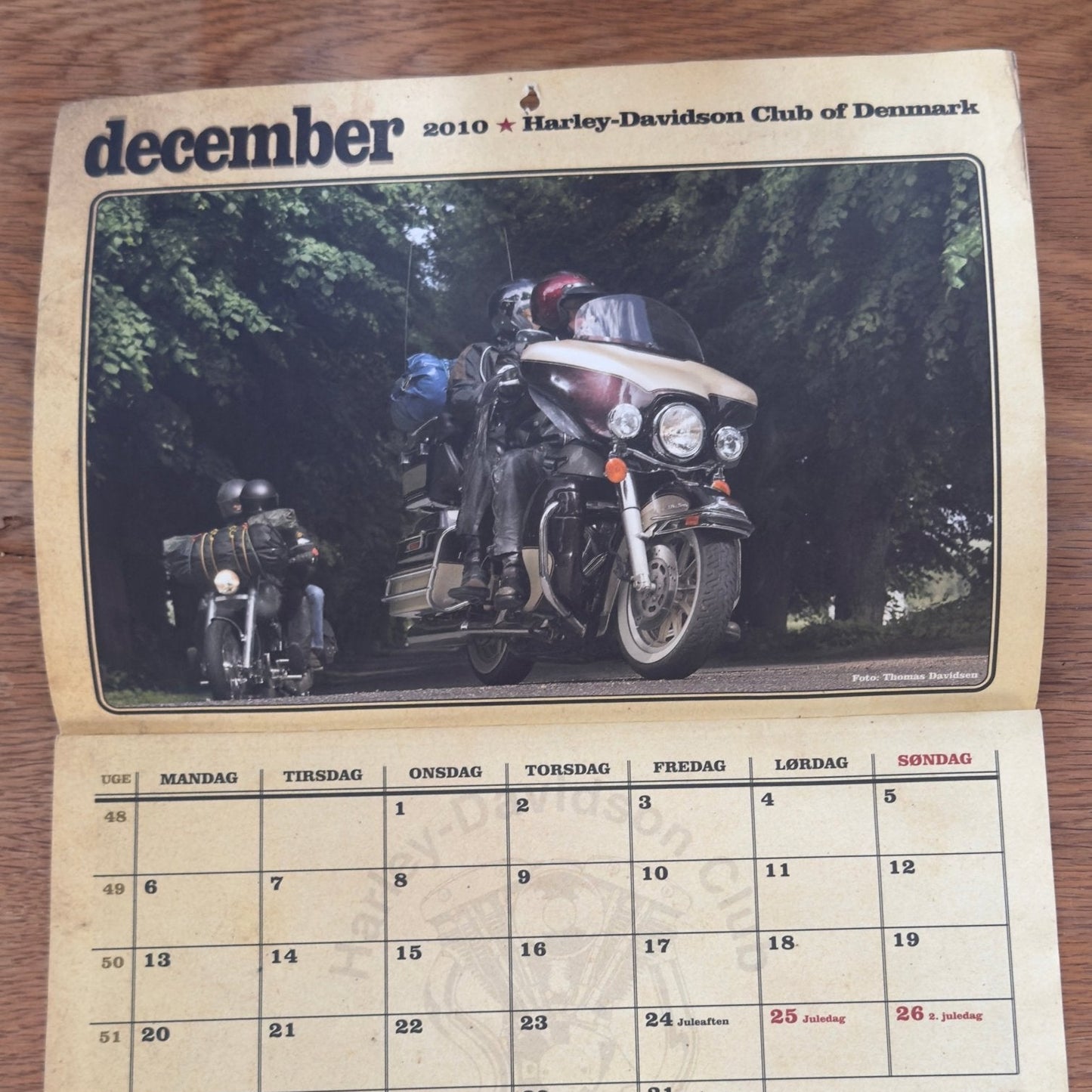 Harley Davidson kalender 2011 - Bikerfotografen