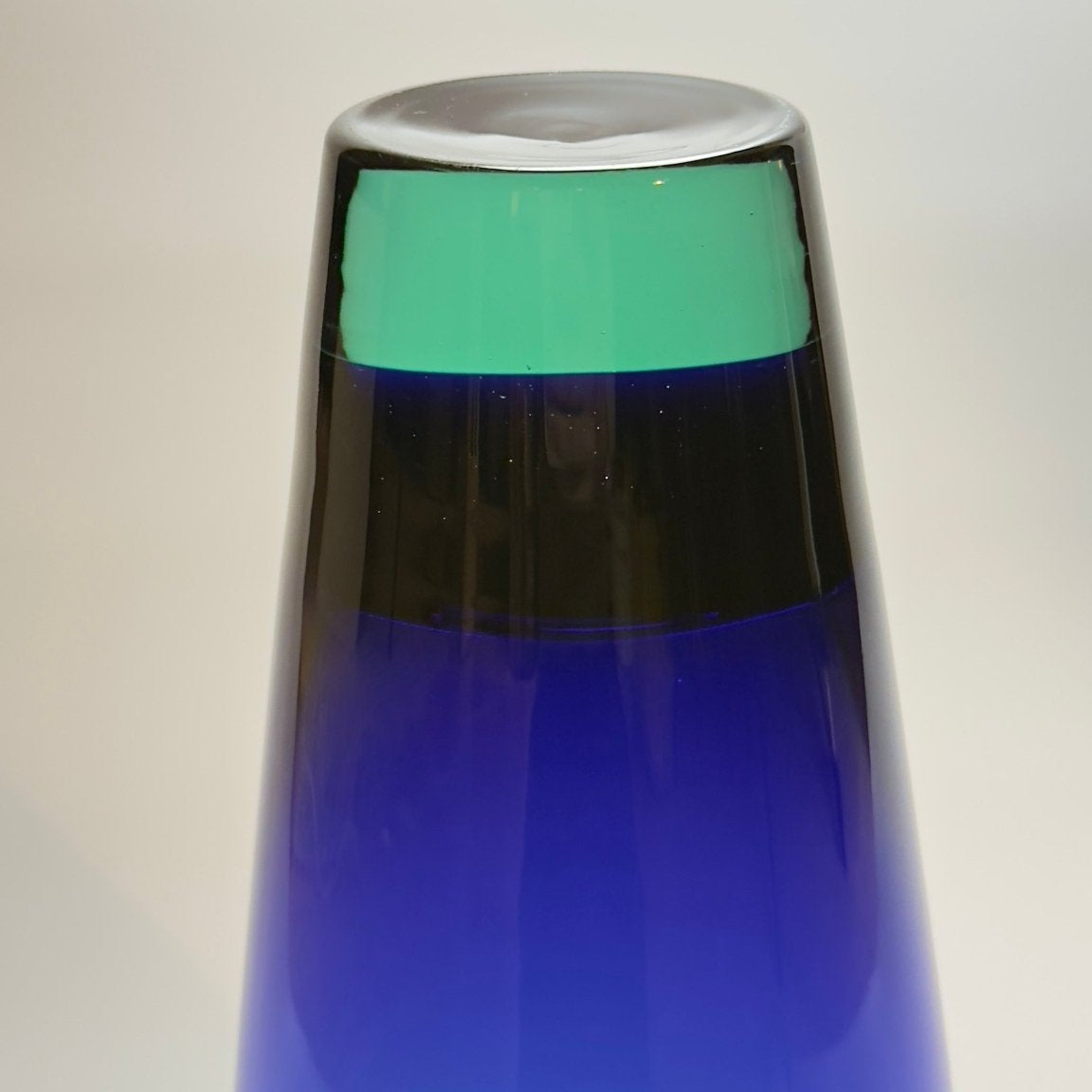 Holmegaard Harlekin vase – blå/turkis – Anja Kjær – stor model - Frøken Lilly