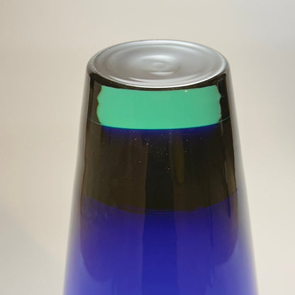 Holmegaard Harlekin vase – blå/turkis – Anja Kjær – stor model - Frøken Lilly