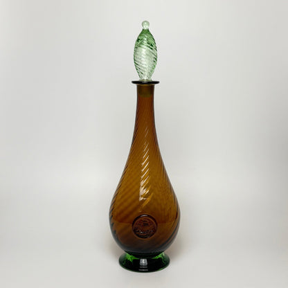 Holmegaard karaffel i rav og grønt glas - Frøken Lilly
