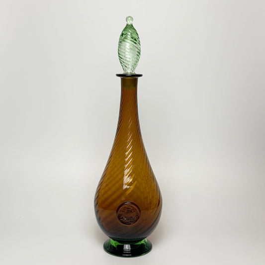 Holmegaard karaffel i rav og grønt glas - Frøken Lilly