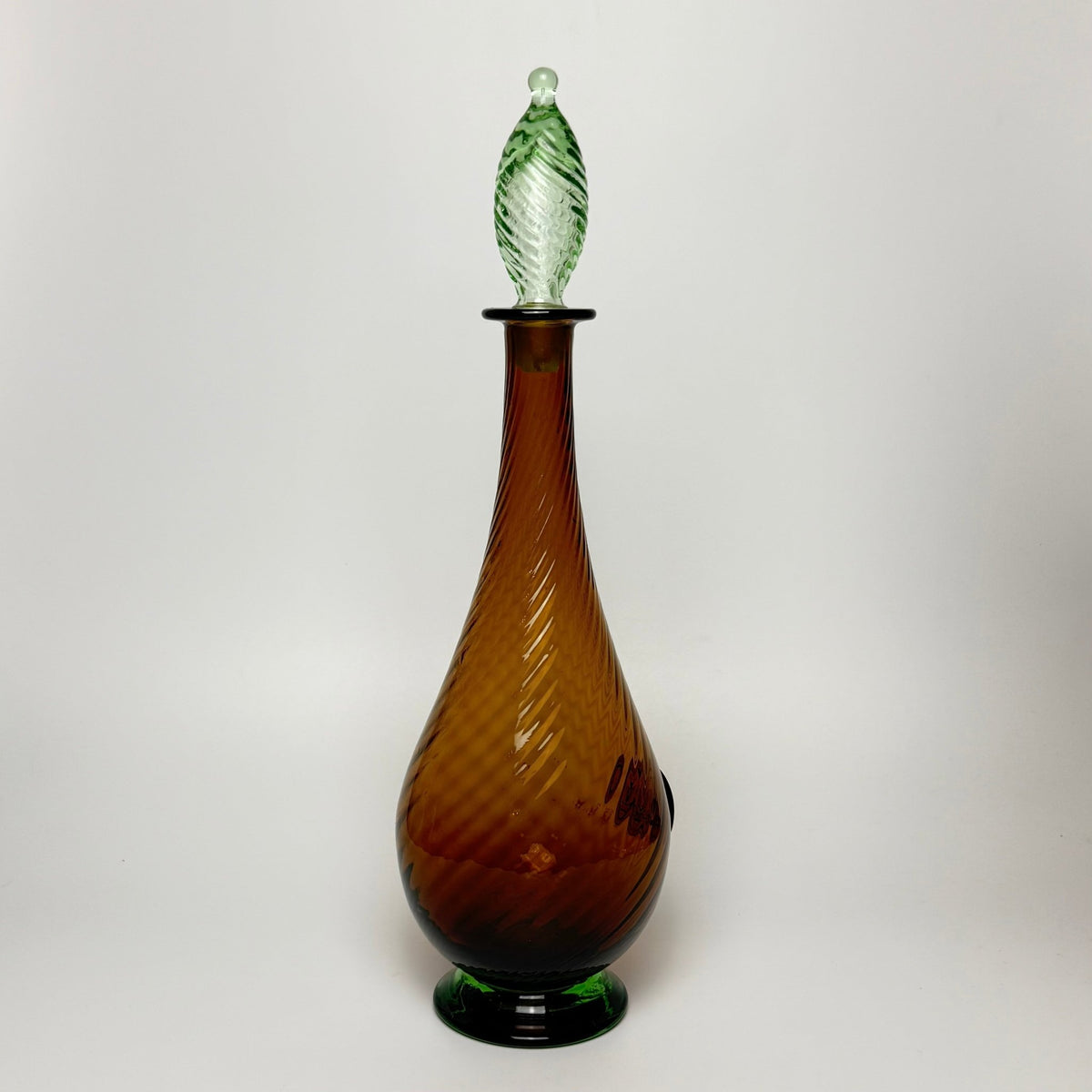 Holmegaard karaffel i rav og grønt glas - Frøken Lilly