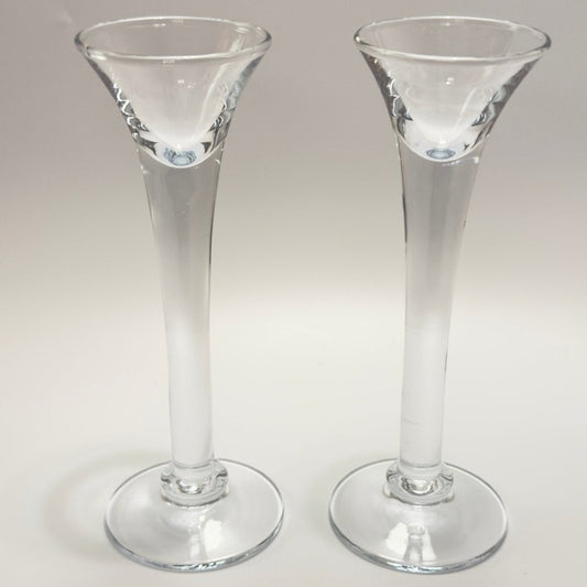 Holmegaard “Snapse Doctor – Et fingerbøl” snapseglas (1974–1977) – signeret HG7, Michael Bang - Frøken Lilly