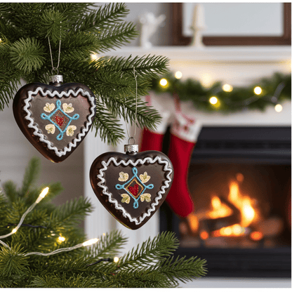 Honningjulehjerter i glas til juletræet - Frøken Lilly