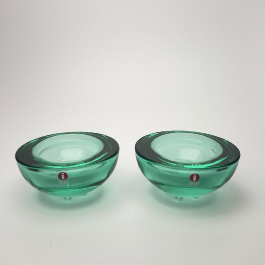 Iittala Ballo fyrfadsstager grøn – sæt á 2 – Annaleena Hakatie 1995 - Frøken Lilly