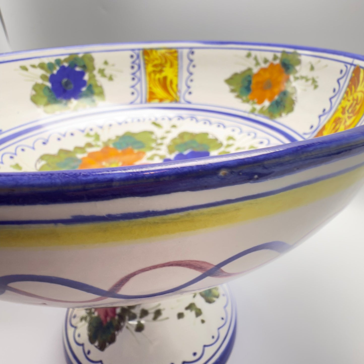 Italiensk majolica - skål - håndmalet – 1960 - 70’erne - Frøken Lilly