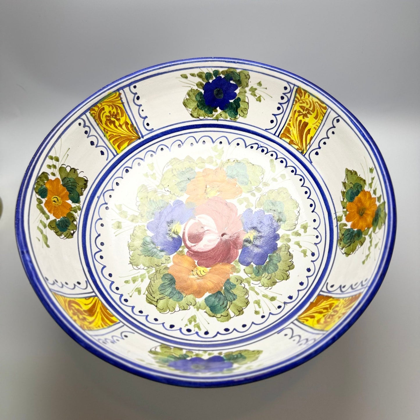 Italiensk majolica - skål - håndmalet – 1960 - 70’erne - Frøken Lilly