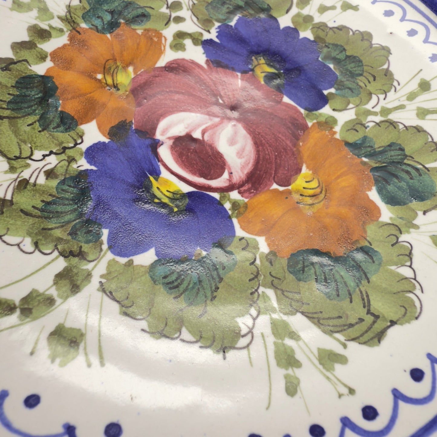 Italiensk majolica - skål - håndmalet – 1960 - 70’erne - Frøken Lilly