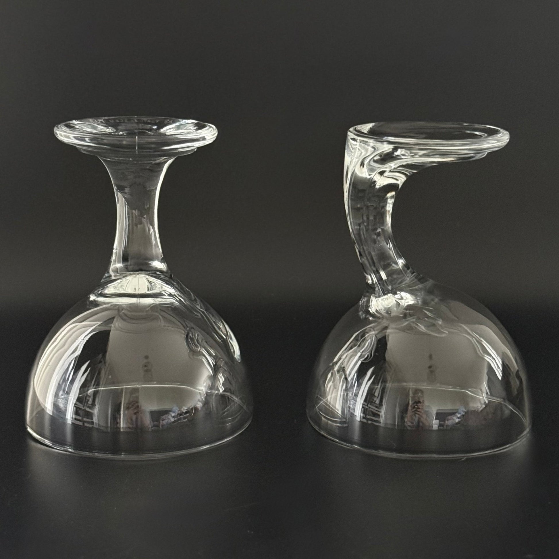 Italienske designglas med snoet stilk – sæt med 2 - Frøken Lilly