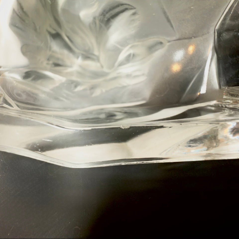 Karel Zentner art deco glaskunst med isbjørn – Libochovice glas ca. 1935 - Frøken Lilly