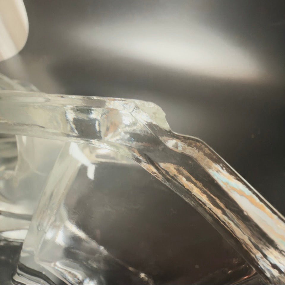 Karel Zentner art deco glaskunst med isbjørn – Libochovice glas ca. 1935 - Frøken Lilly