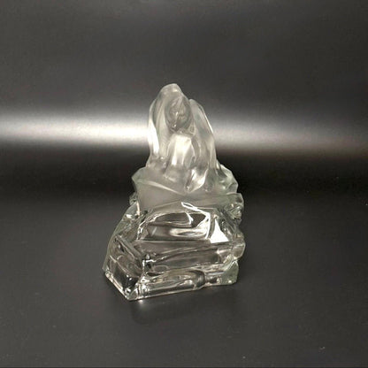Karel Zentner art deco glaskunst med isbjørn – Libochovice glas ca. 1935 - Frøken Lilly
