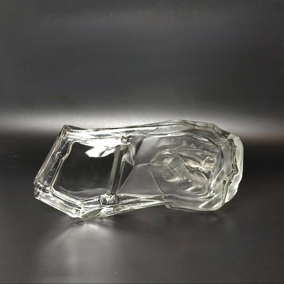 Karel Zentner art deco glaskunst med isbjørn – Libochovice glas ca. 1935 - Frøken Lilly