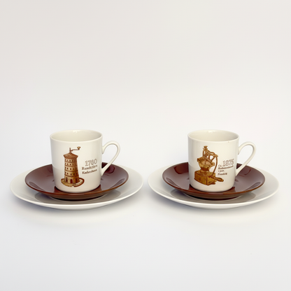 2 sæt - kaffemølle stel – Mitterteich Bavaria – 1760 og 1875
