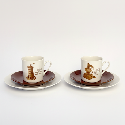 2 sæt - kaffemølle stel – Mitterteich Bavaria – 1760 og 1875