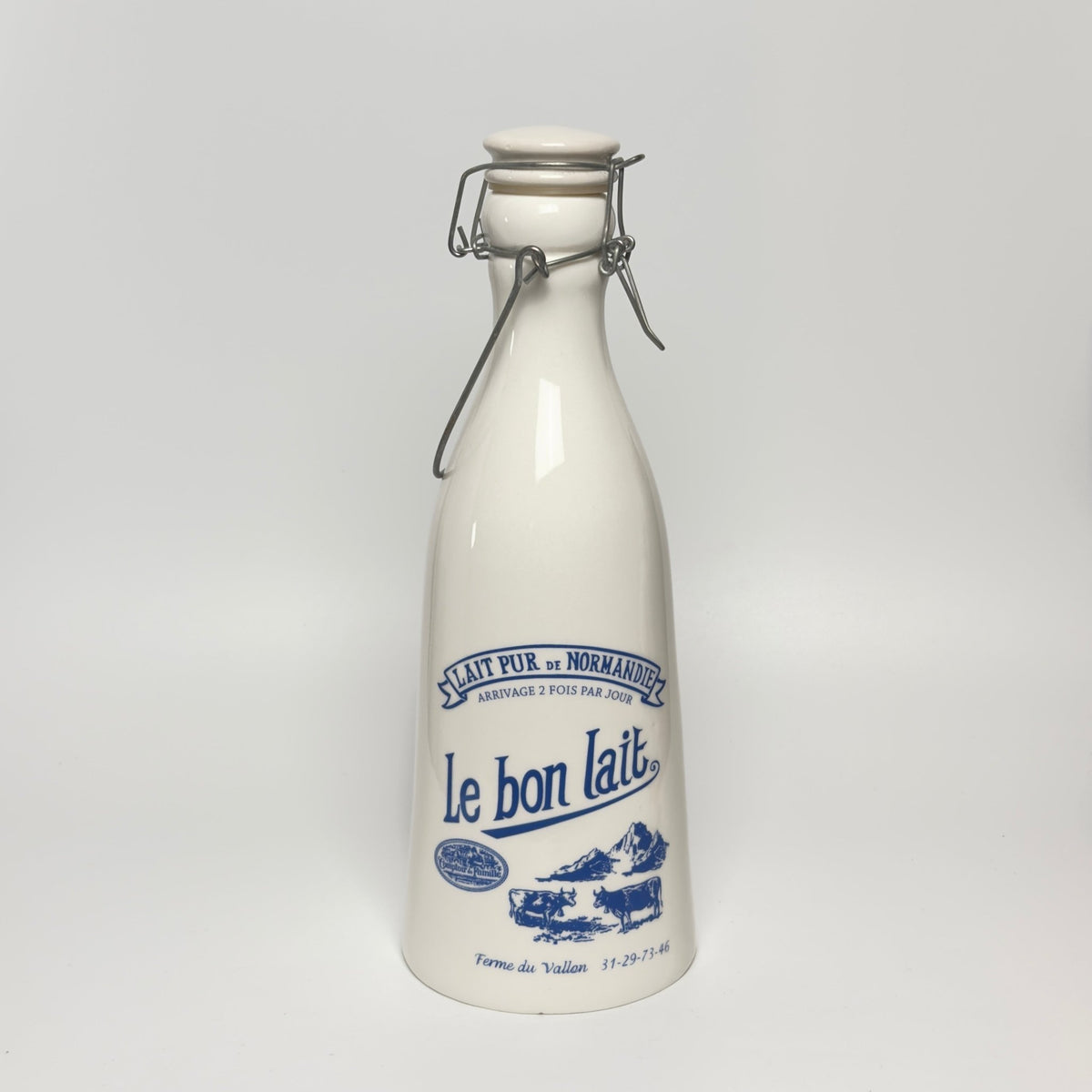 Le Bon Lait fransk vintage porcelænsflaske - Frøken Lilly