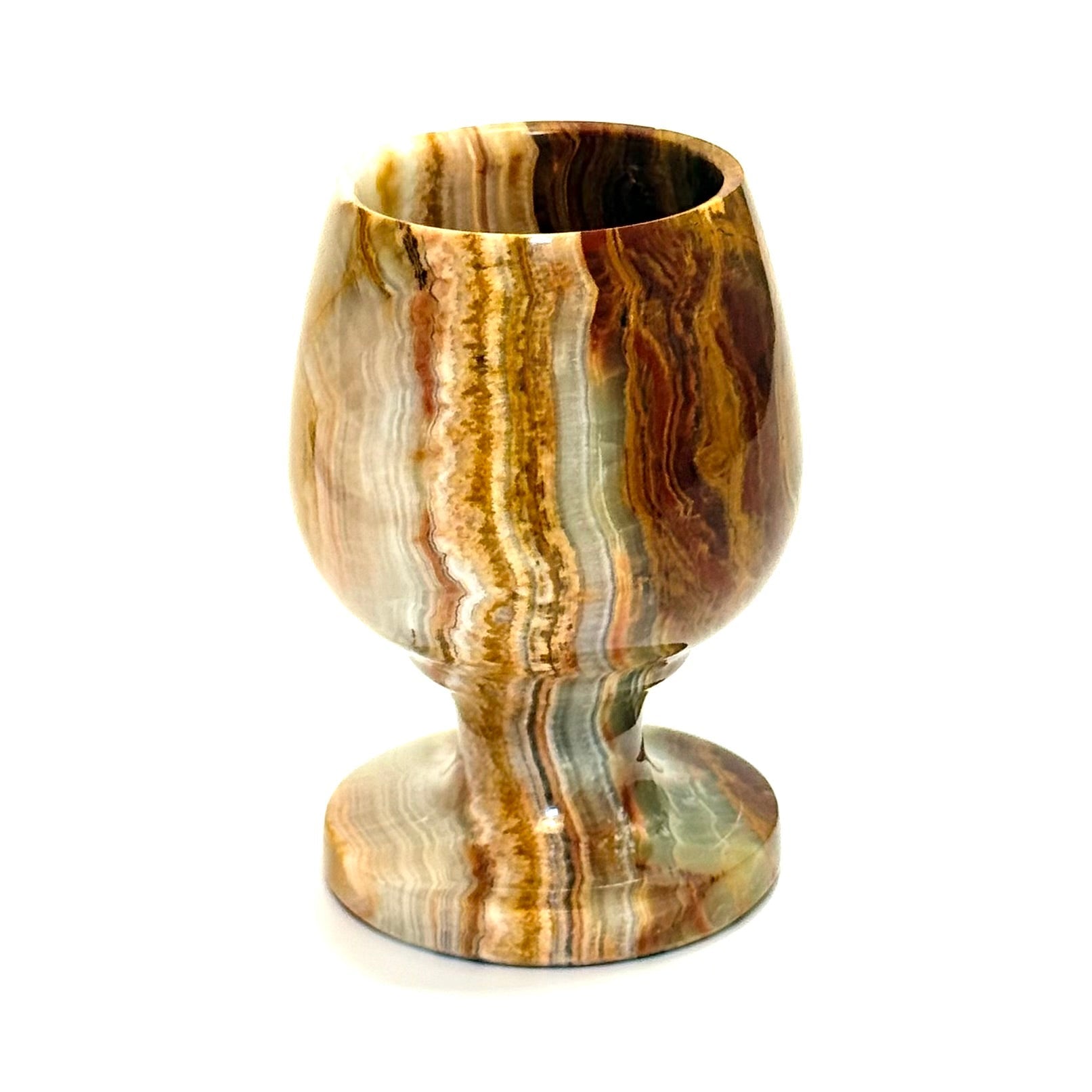 Onyxglas i poleret natursten – midcentury - Frøken Lilly