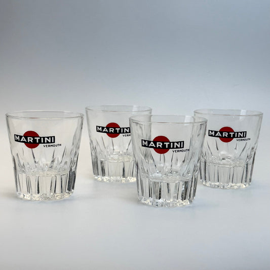 Originale Martiniglas 4 stk med logo