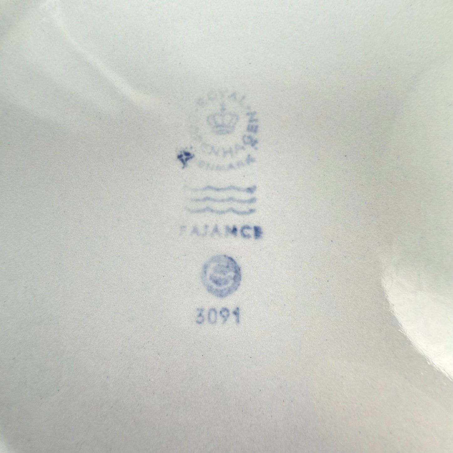 Royal Copenhagen Fajance Lysestage nr. 3091 – Ø 12,5 cm – Danmark - Frøken Lilly