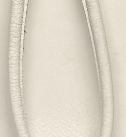 Skøn hvid clutch lædertaske med wristlet rem 1960