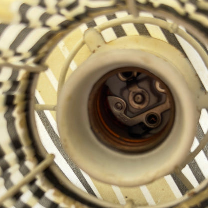 Smuk Art Deco - inspireret væglampe med original tekstilskærm - Frøken Lilly