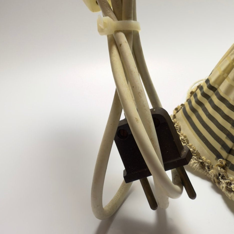 Smuk Art Deco - inspireret væglampe med original tekstilskærm - Frøken Lilly