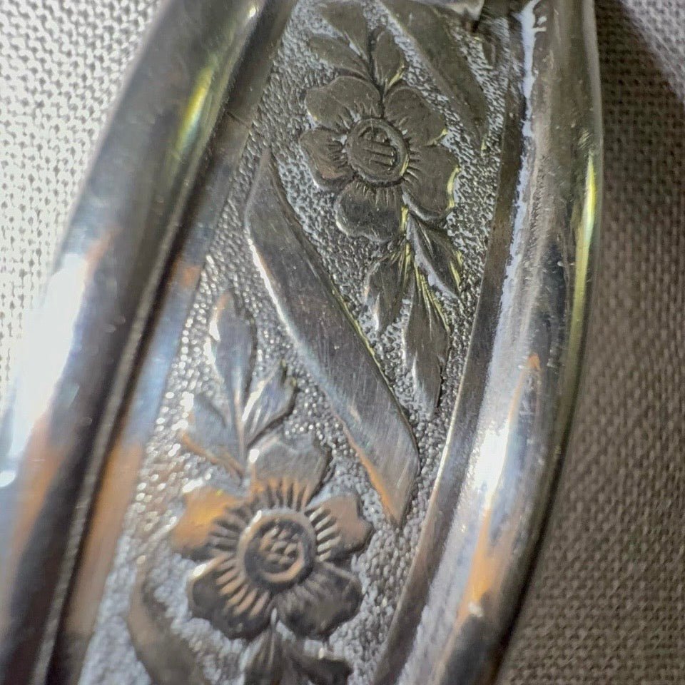 Speidel antik armbånd i 835 sølv med skønvirkeinspireret blomsterdekor - Frøken Lilly