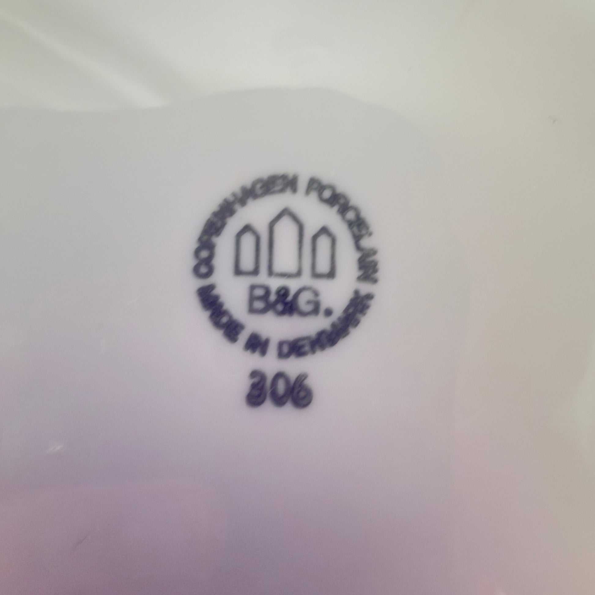 To Bing & Grøndahl Korinth desserttallerkner Ø 16 - nr. 306 - Frøken Lilly