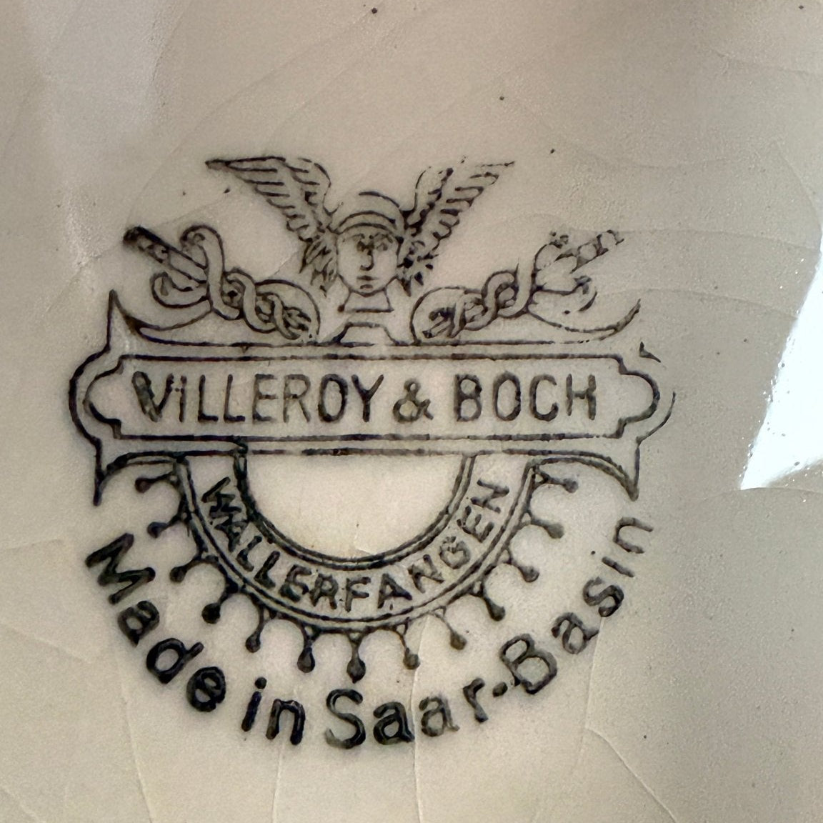 Villeroy & Boch juleplatte, Wallerfangen Saar - Basin – ca. 1920–1935 - Frøken Lilly