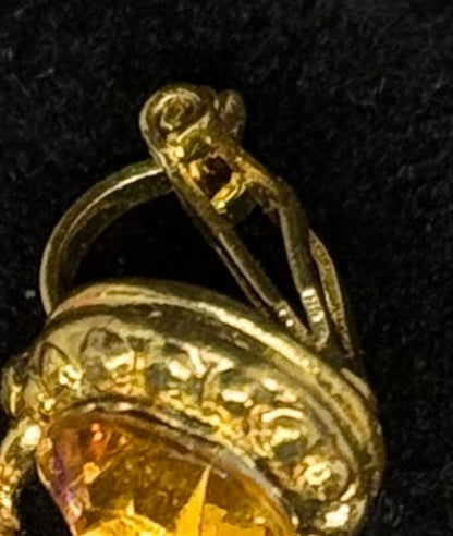 Vintage clip-on øreringe med farvede glassten - Frøken Lilly