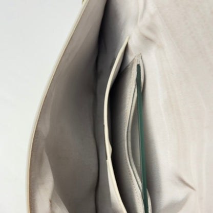 Vintage Comtesse clutch i hvidt læder - Frøken Lilly