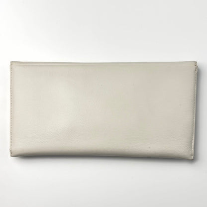 Vintage Comtesse clutch i hvidt læder - Frøken Lilly
