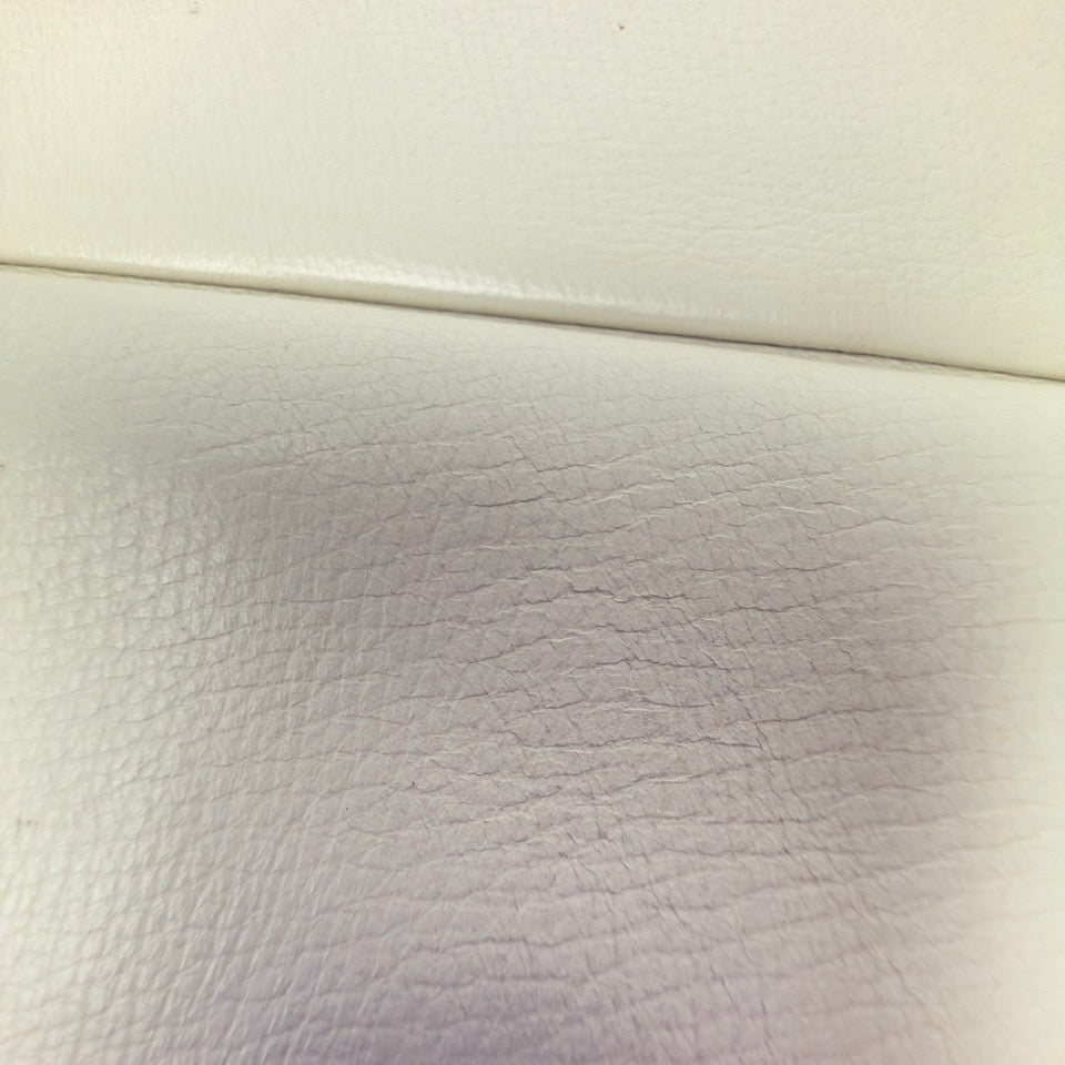 Vintage Comtesse clutch i hvidt læder - Frøken Lilly