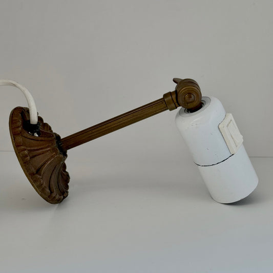 Vintage justerbar lampe i jern-metal - Frøken Lilly