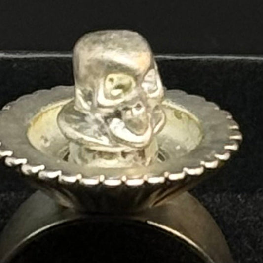 Vintage justerbar ring med dødningehoved - Frøken Lilly