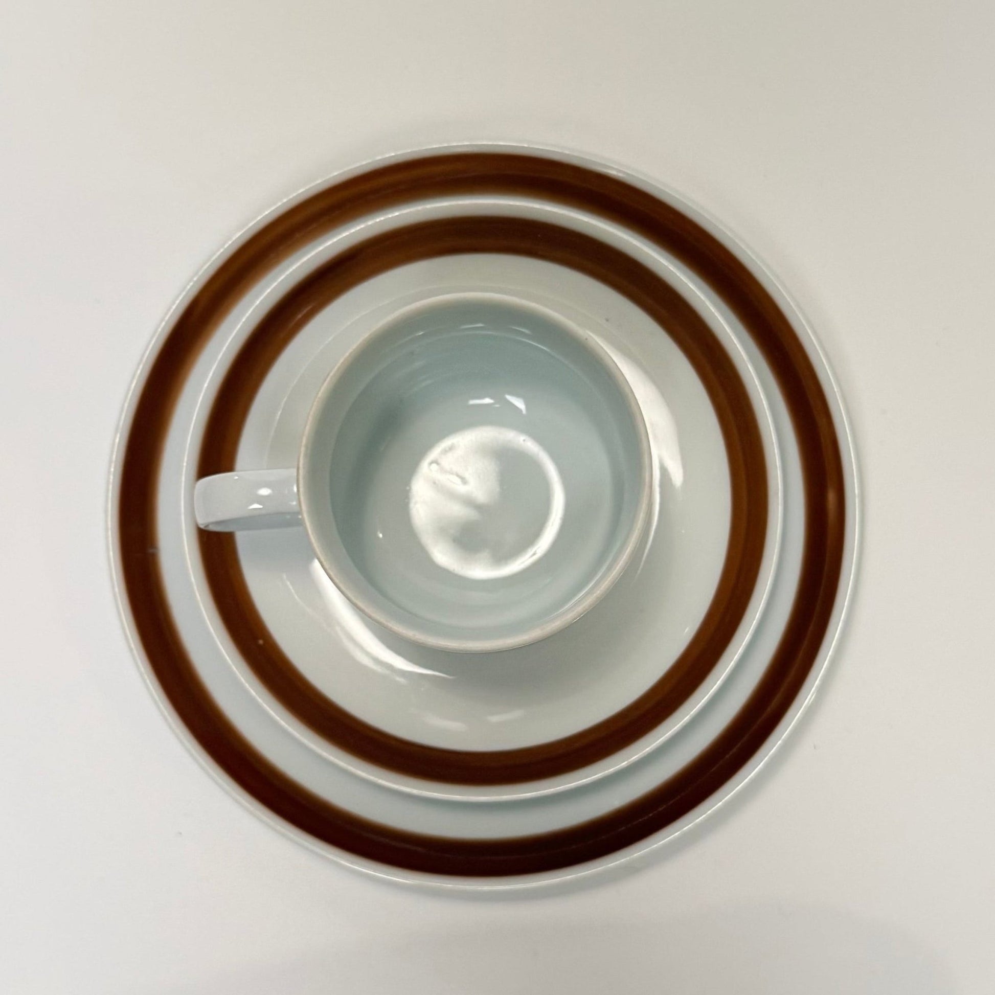 Vintage kaffesæt KAHLA Nøddebo - østtysk DDR keramik - kop, underkop og tallerken 1960 - 70'erne - Frøken Lilly